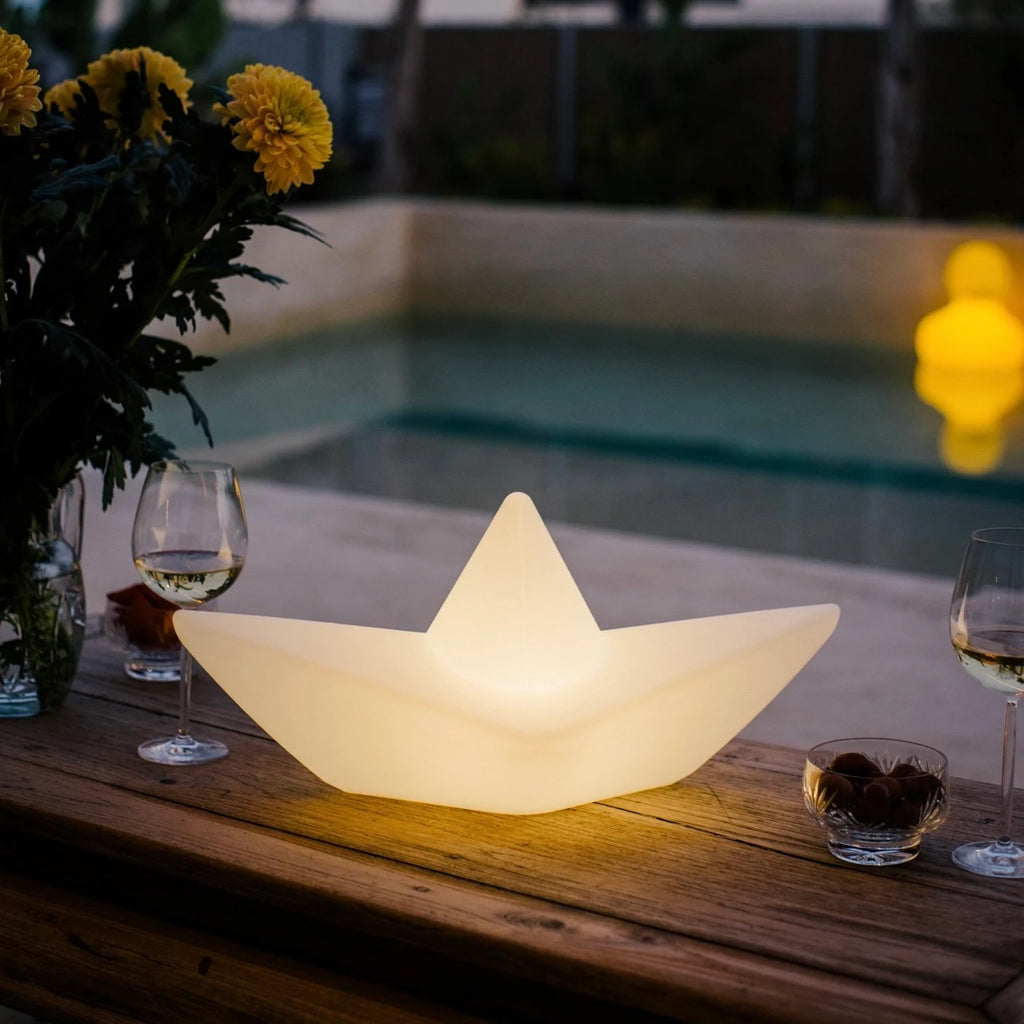 Lampa pływająca do basenu, ogrodu i wnętrz LED akumulatorowa 70cm – Boat Lamp