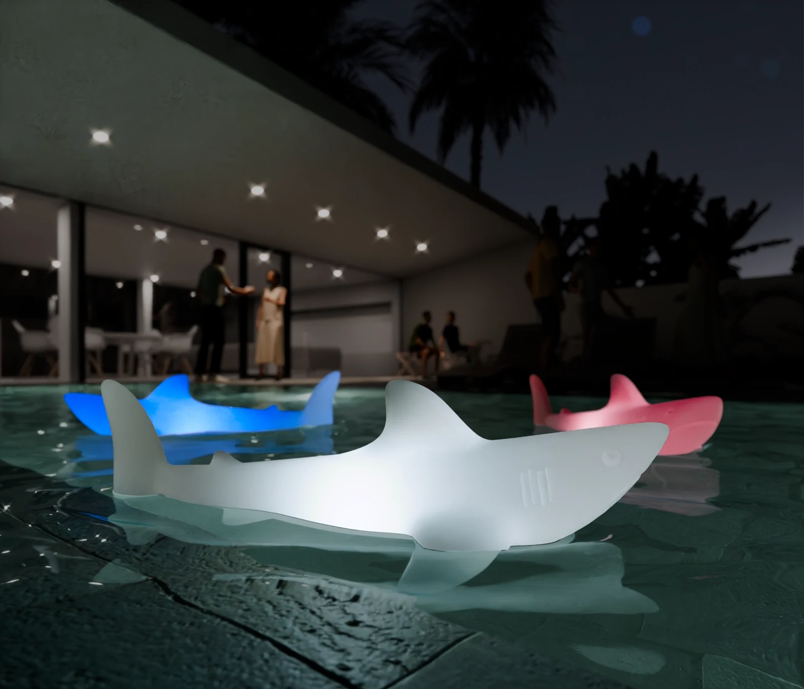 Lampa pływająca do basenu, ogrodu i wnętrz LED akumulatorowa 70cm – Bobb Lamp